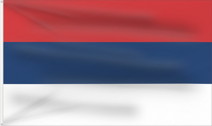 Drapeau, avec deux œillets métalliques et guindant renforcé : Civil Flag of Serbia Civil flag of Serbia Serbie Serbia Serbien Гражданско знаме на Сърбия Народна застава Србије Narodna zastava Srbije Nemzeti zászló szerbia Народный гражданский флаг Сербии Srbská národná vlajka Kombëtar i Serbisë