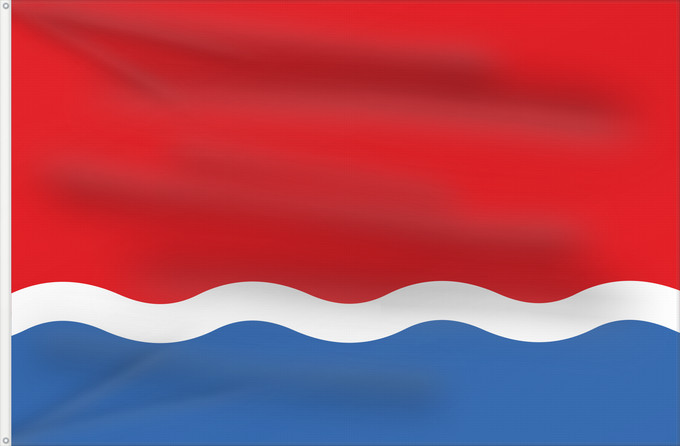 Flag, with two metal eyelets and reinforced hoist: Amur Oblast	Oblast d'Amour	Óblast de Amur	Oblast Amur	Флаг Амурской области