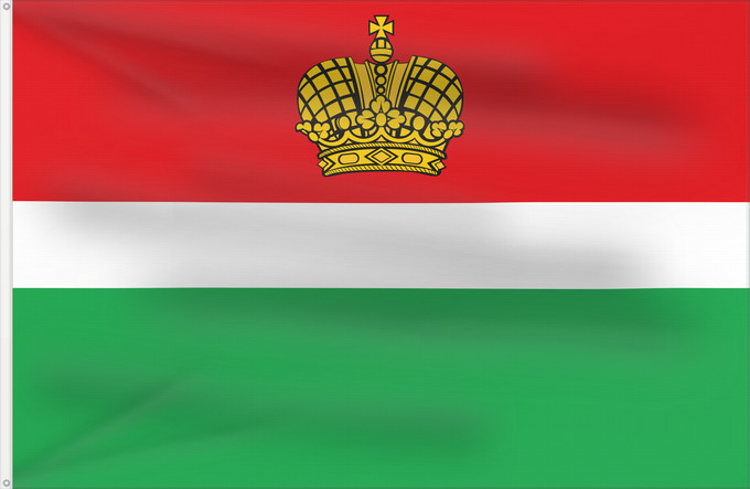 Drapeau, avec deux œillets métalliques et guindant renforcé : Kaluga Oblast	Oblast de Kalouga	Óblast de Kaluga	Oblast Kaluga