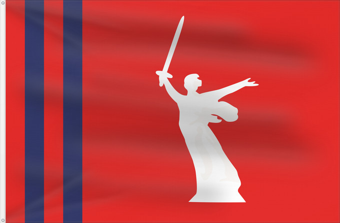 Flag, with two metal eyelets and reinforced hoist: Volgograd Oblast	Volgograd Oblast 	Oblast de Volgograd	Óblast de Volgogrado	Oblast Wolgograd