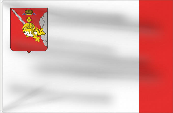 Bandera, con dos ojales metálicos y lado del asta reforzado: Vologda Oblast	Vologda Oblast 	Oblast de Vologda	Óblast de Vólogda	Oblast Wologda