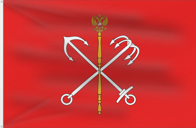 Flag, with two metal eyelets and reinforced hoist: Saint Petersburg Russia	Saint Petersburg, Russia	Saint-Pétersbourg	San Petersburgo 	Saint Petersburg	San Pietroburgo