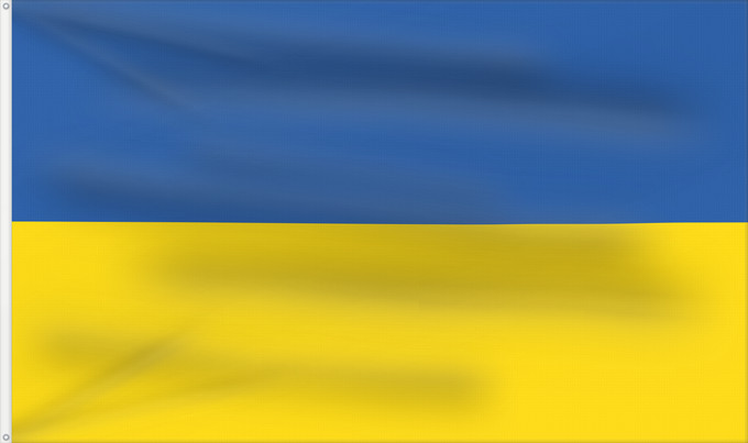 Flag, with two metal eyelets and reinforced hoist: Ukraine L Ukraine Ucrania Dell Ucraina Oekraïne Ucrânia Ukrainy علم أوكرانيا Ukrayna bayrağı / Ukrayna бајрағы Сцяг Украіны Сьцяг Украіны Знаме на Украйна Ukraina Украина байрагъы Ukrajiny Оукра́ины зна́мѧ Σημαία της Ουκρανίας Ukrainio Ukrainan Ukraina ba