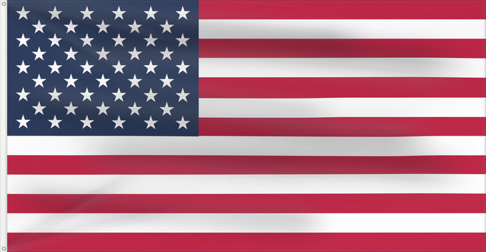 Drapeau, avec deux œillets métalliques et guindant renforcé : United States Minor Outlying Islands