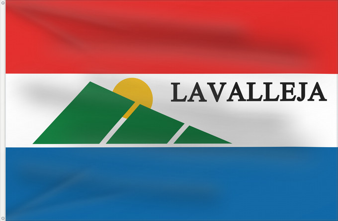 Drapeau, avec deux œillets métalliques et guindant renforcé : Lavalleja Department département de Lavalleja Departamento de Lavalleja Lavalleja