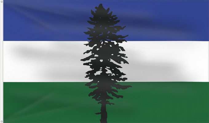 Flag, with two metal eyelets and reinforced hoist: Cascadia