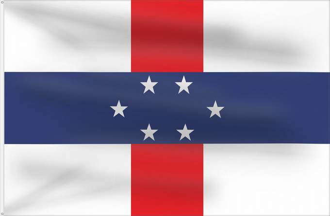 Flag, with two metal eyelets and reinforced hoist: Netherlands Antilles 1959–1986 Netherlands Antilles Antilles néerlandaises Antillas Neerlandesas Niederländische Antillen Antille Olandesi