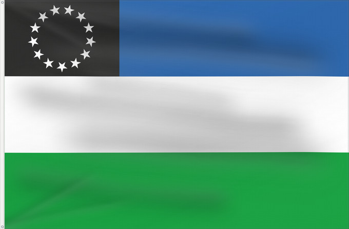 Drapeau, avec deux œillets métalliques et guindant renforcé : Provincia del Río Negro Río Negro Province, Argentina Province de Río Negro Provincia del Río Negro, Argentina Río Negro (Provinz)