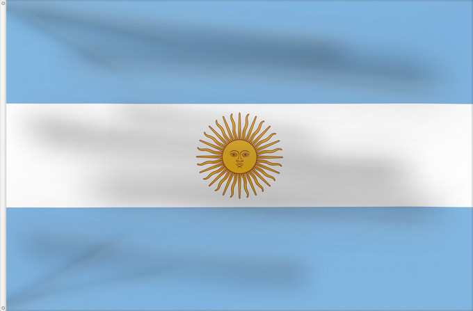 Bandera, con dos ojales metálicos y lado del asta reforzado: Argentina	Argentin	La Argentina	Argentinien	Dell Argentina	Argentinië	Argentyny	আর্জেন্টিনার পতাকা	Argentine	آرژانتین پرچم	Argentiinan	Airgintín	Флаг Аргентины	Argentíny	Argentinas	Прапор Аргентини	​阿根廷国旗