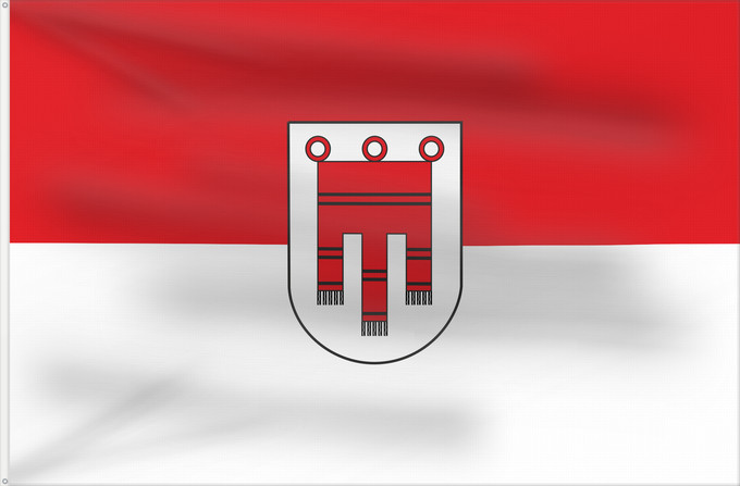 Bandera, con dos ojales metálicos y lado del asta reforzado: Vorarlberg