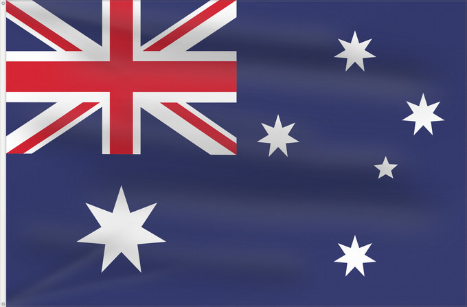 Flag, with two metal eyelets and reinforced hoist: Australia Australie Australien