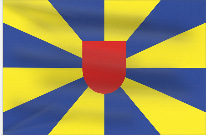 Bandera, con dos ojales metálicos y lado del asta reforzado: West Flanders	Flandre-Occidentale	 Flandes Occidental	Westflandern	Fiandre occidentali