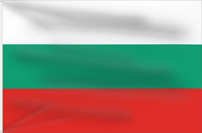 Flag, with two metal eyelets and reinforced hoist: Bulgaria La Bulgarie Bulgarien Bulgara Bulgarije Bulgária Bułgarii Национално знаме на България Bulharská vlajka ꙁна́мѧ Блъгарі́ꙗ Bulgariens Σημαία της Βουλγαρίας Bulgaaria lipp Bulgarian Bulgáire דגל בולגריה Bugarske ბულგარეთის დროშა Bulgaresche Fändel B