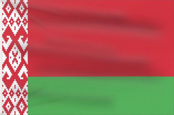 Flag, with two metal eyelets and reinforced hoist: Belarus Biélorussie Bielorrusia Belaru Bielorussia Wit-Rusland Bielorrússia Państwowa flaga Republiki Białorusi Belorusiya Respublikasının Dövlət Дзяржаўны Сцяг Рэспублікі Беларусь Афіцыйны сьцяг Рэспублікі Беларусь Бѣлꙑ́ Роуси́ Димократі́ѩ ꙁна́мѧ Hvideru