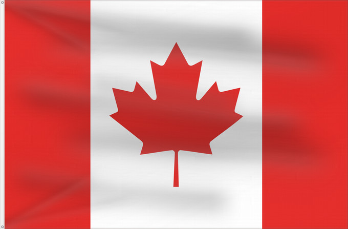 Flag, with two metal eyelets and reinforced hoist: Canada Canadá Kanada