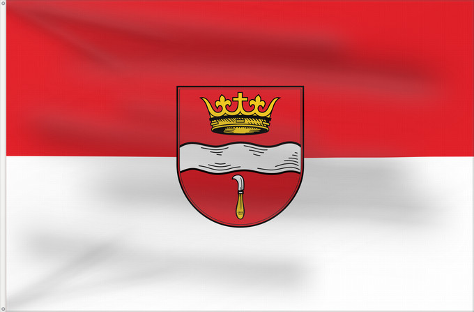 Bandera, con dos ojales metálicos y lado del asta reforzado: Winterbach (Region Stuttgart)