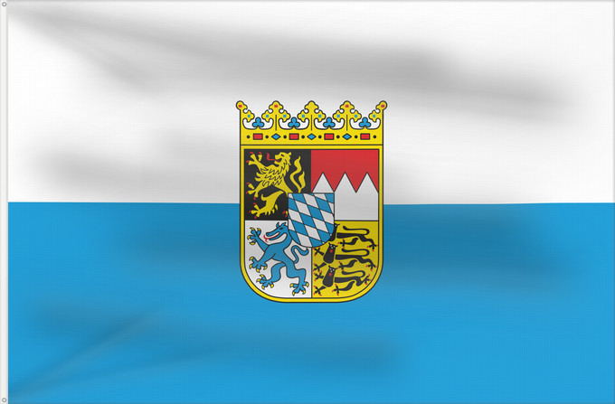 Flag, with two metal eyelets and reinforced hoist: Bavaria  state	Bavaria	Baviera