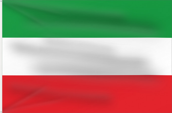 Bandera, con dos ojales metálicos y lado del asta reforzado: North Rhine-Westphalia	Civil flag of North Rhine-Westphalia	Rhénanie-du-Nord - Westphalie	Renania del Norte-Westfalia	Landesflagge Nordrhein-Westfalens	Renania Settentrionale-Vestfalia	Banniel Nordrhein-Westfalen
