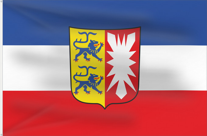 Bandiera, con due occhielli metallici e lato dell'asta rinforzato: Schleswig-Holstein