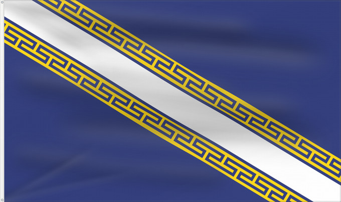 Flag, with two metal eyelets and reinforced hoist: Champagne-Ardenne Region Champagne-Ardenne in France Région Champagne-Ardenne en France Champaña-Ardenas