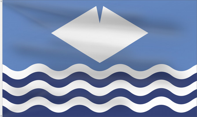 Flag, with two metal eyelets and reinforced hoist: Isle of Wight	île de Wight	Isla de Wight	Isola di Wight	Isle of Wight The registered Isle of Wight