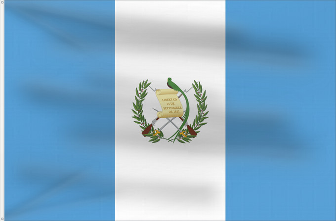 Flag, with two metal eyelets and reinforced hoist: Guatemala Guatemala, official since 1871 Guatemala, officiel depuis 1871 Guatemala, official desde 1871 Watimala wiphala Guatemala, oficial des de 1871 Guatemalas Guatemalo Guatemalako bandera Gwatemala In pāmitl Cuauhtēmallān Watimala unancha Флаг Гватем