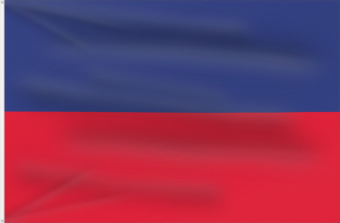 Drapeau, avec deux œillets métalliques et guindant renforcé : Haiti  civil	Civil flag of Haiti	Haïti	Haití	Haiti