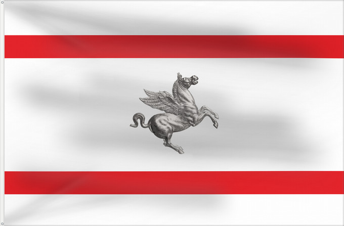 Flag, with two metal eyelets and reinforced hoist: Tuscany Italian region Tuscany Toscane Toscana Regione italiana Toscana Kan Tuscany