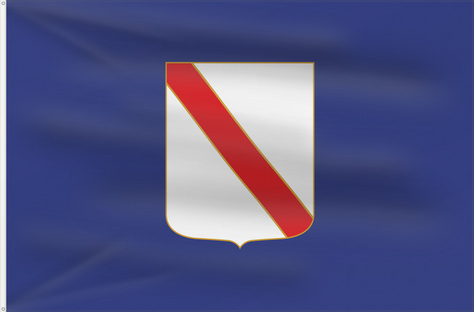 Flagge, mit zwei Metallösen und verstärktem Besatzband: Campania Campania’s région de Campanie Regione italiana Campania Bannera dâ Campania