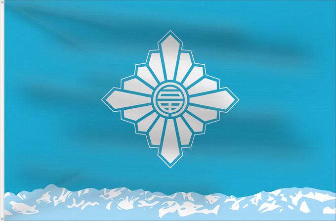 Flag, with two metal eyelets and reinforced hoist: Toyama