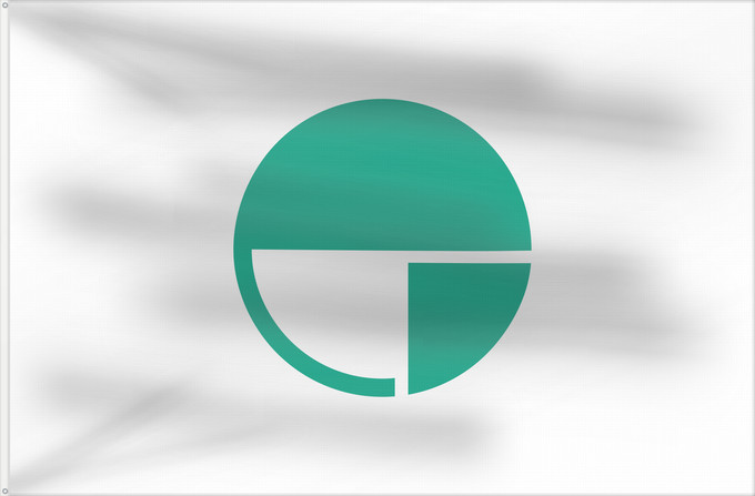 Drapeau, avec deux œillets métalliques et guindant renforcé : Nagano