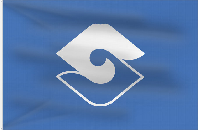 Bandera, con dos ojales metálicos y lado del asta reforzado: Sizuoka [Shizuoka]