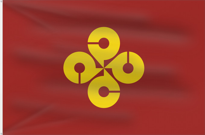 Drapeau, avec deux œillets métalliques et guindant renforcé : Shimane Prefecture Shimane Prefecture, Japan Préfecture de Shimane Prefectura de Shimane Präfektur Shimane
