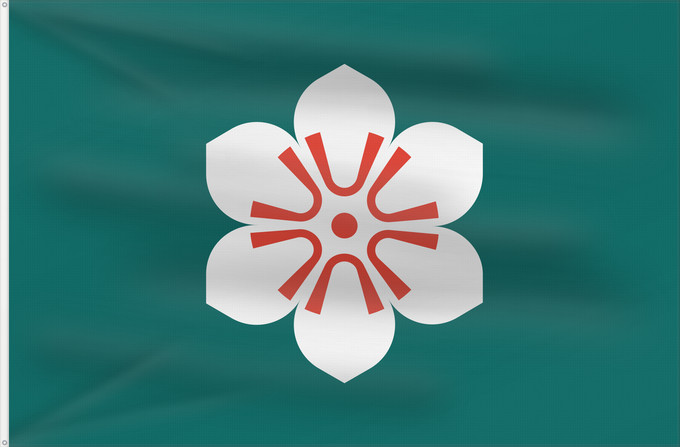 Bandiera, con due occhielli metallici e lato dell'asta rinforzato: Saga Prefecture	Saga Prefecture, Japan	saga	 saga	Präfektur Saga