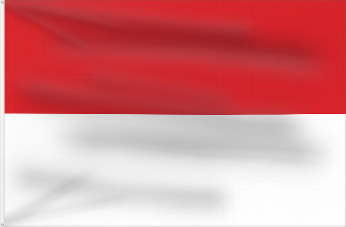 Flagge, mit zwei Metallösen und verstärktem Besatzband: Monaco	Mónaco	Monako	Сцяг Манака	Monacos	پرچم موناکو	Bandêa de Mu̍negu	Monaka	Прапор Монако