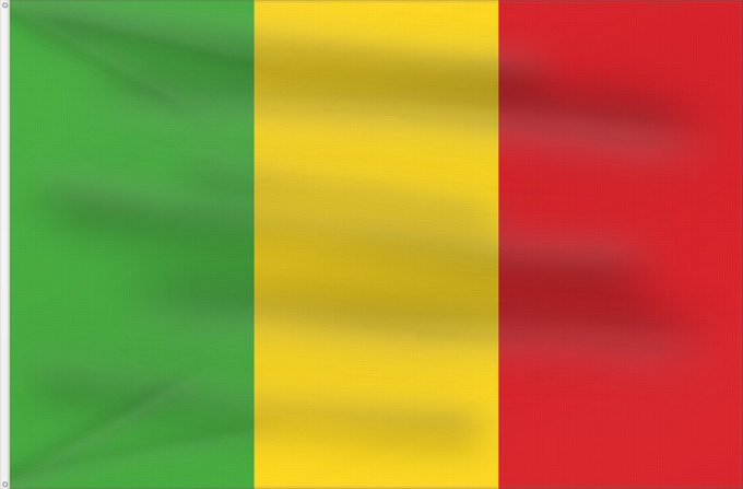 Flag, with two metal eyelets and reinforced hoist: Mali	Malí	علم مالي	Mali finifana	Malija	Raaya bu Mali