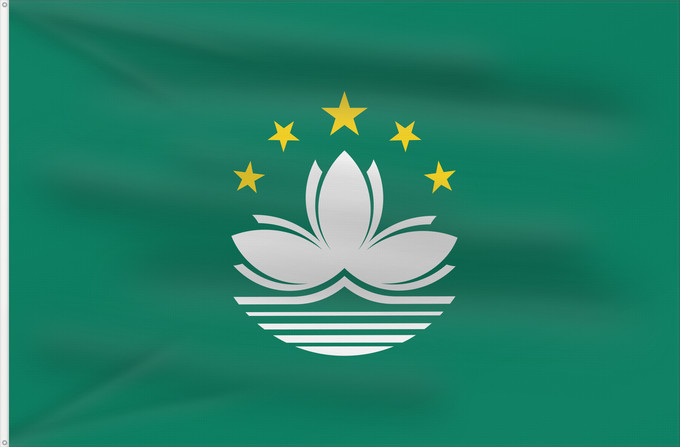 Bandera, con dos ojales metálicos y lado del asta reforzado: Macau	Macao	Região Administrativa Especial de Macau	​澳門特別行政區區旗 / Ó̤-muòng Dĕk-biék Hèng-céng-kṳ̆ kṳ̆-gì	Macaa	​澳門特別行政區區旗	​澳門特別行政區區旗 / Àu-mûn Thi̍t-phe̍t Hàng-tsṳn-khî khî-khì	マカオの旗	Aumın	마카오의 旗 / 마카오의 기	​澳門特別行政區之區旗	Флаг Макао	Makao	ئاۋمېن بايرىقى	Прапор А