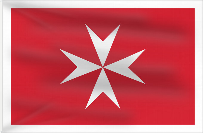 Flag, with two metal eyelets and reinforced hoist: Malta Malte