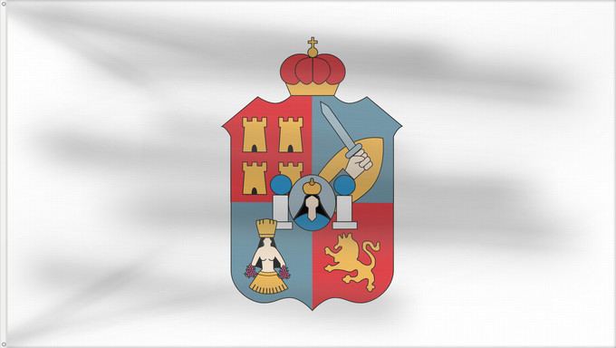 Bandera, con dos ojales metálicos y lado del asta reforzado: Tabasco