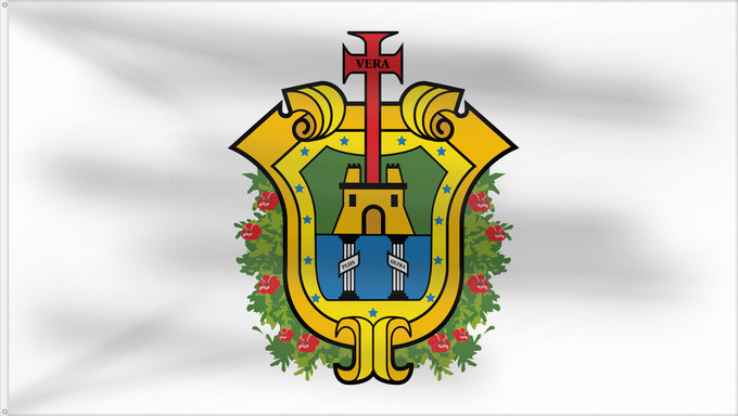 Drapeau, avec deux œillets métalliques et guindant renforcé : Veracruz	Vera Cruz