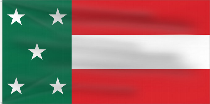 Flag, with two metal eyelets and reinforced hoist: Yucatan Republic of Yucatan Yucatán