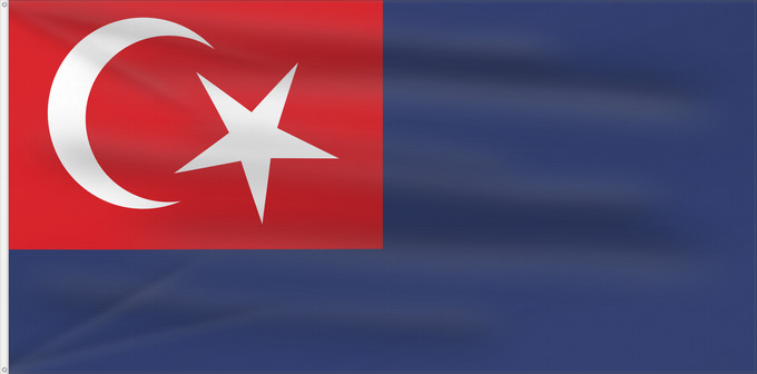 Flag, with two metal eyelets and reinforced hoist: Johor Malaysian state Johor Johor o Johore