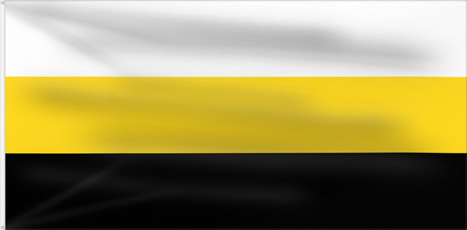 Flag, with two metal eyelets and reinforced hoist: Perak Malaysian state of Perak