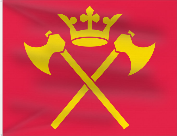 Flag, with two metal eyelets and reinforced hoist: Hordaland Former county of Hordaland, Norway comté de Hordaland Hordalands flagg Hordalánda leavga