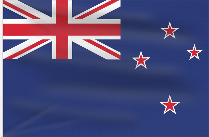 Bandera, con dos ojales metálicos y lado del asta reforzado: New Zealand	Nouvelle-Zelande	Nueva Zelanda	Neuseeland	Nuova Zelanda	Nieuw-Zeeland	Nova Zelândia	علم نيوزيلندا	Знаме на Нова Зеландия	Banniel broadel Zeland-Nevez	Nového Zélandu	New Zealands	Uus-Meremaa lipp	پرچم نیوزیلند	Uuden-Seelannin	Új-Zéland	Selandia