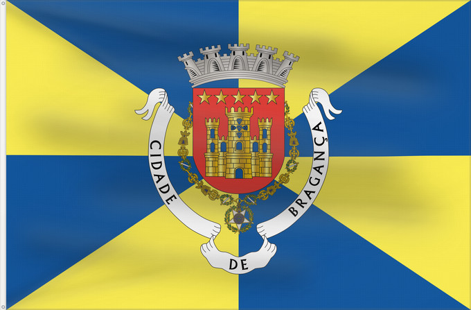 Flag, with two metal eyelets and reinforced hoist: Bragança