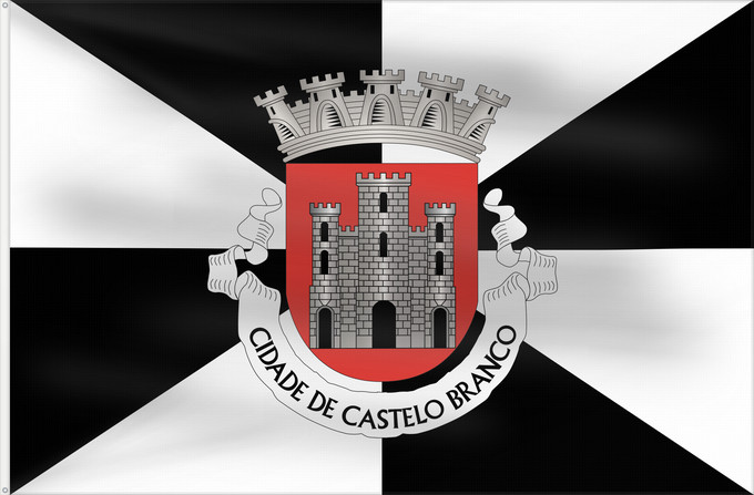 Flag, with two metal eyelets and reinforced hoist: Castelo Branco