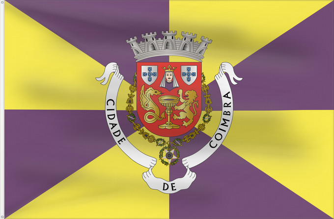 Drapeau, avec deux œillets métalliques et guindant renforcé : Coimbra