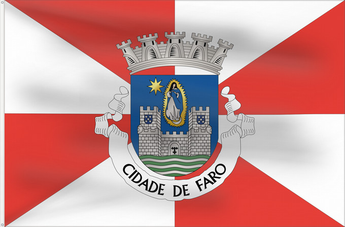 Drapeau, avec deux œillets métalliques et guindant renforcé : Faro