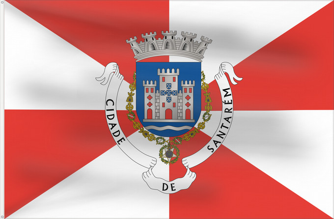 Flag, with two metal eyelets and reinforced hoist: Santarém